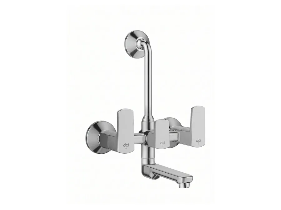 DCI Kubix Premium Wall Mixer Telephonic with Wall Bend for Arrangement of Overhead Shower (Wall Mounted) Z736