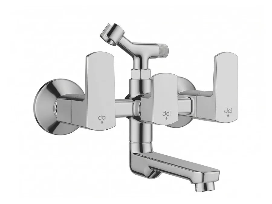 DCI Kubix Premium Wall Mixer Telephonic with Crutch for Arrangement of Telephone Shower (Wall Mounted) Z737