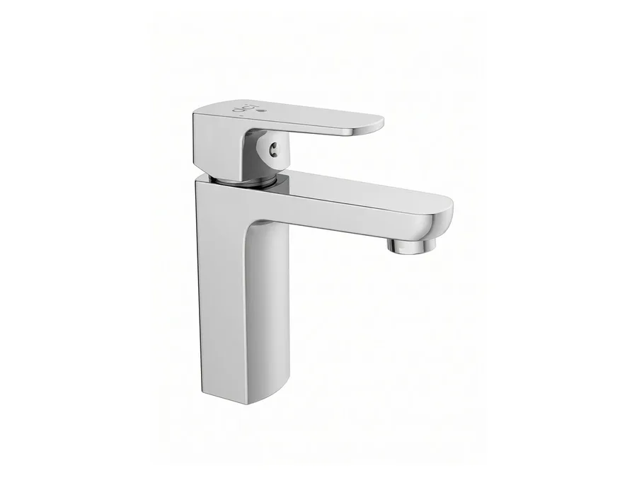 DCI Kubix Premium Single Lever Basin Mixer with 450mm Braided Hoses (Table Mounted) Z770