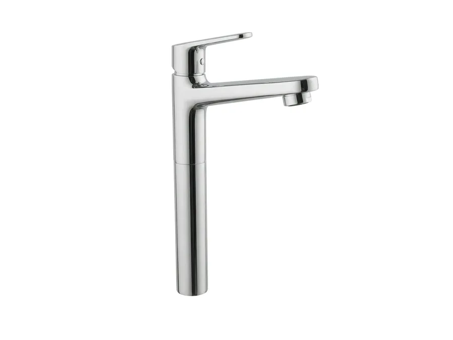 DCI Oria Single Lever Basin Mixer with Extension Body with 450mm Braided Hoses (Table Mounted) Z875