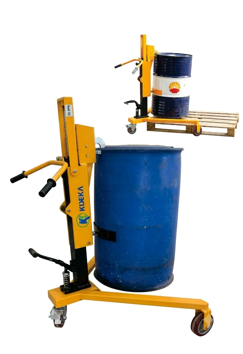 Hydraulic Drum Palletizer – Lift & Stack Drums onto Pallets