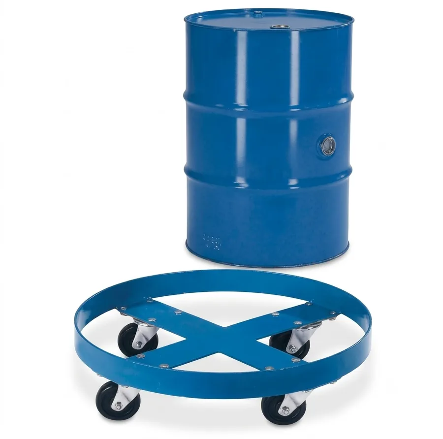 Drum Dolly – Round Wheeled Drum Base Trolley for Easy Movement