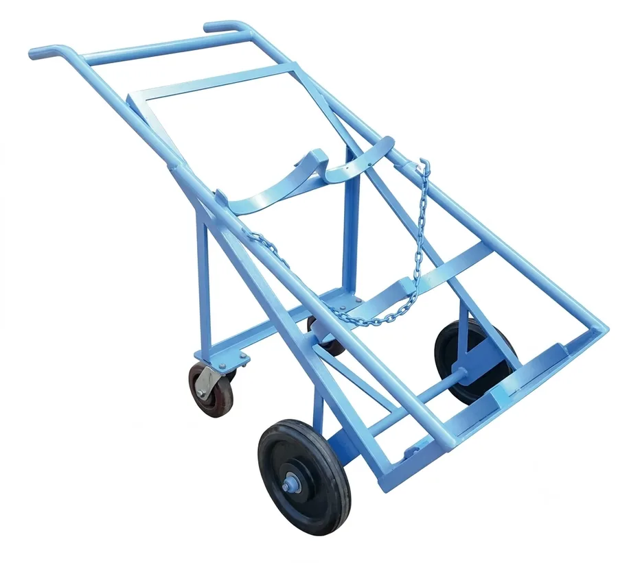 Double Cylinder Trolley – Twin Gas Cylinder Cart for Welding
