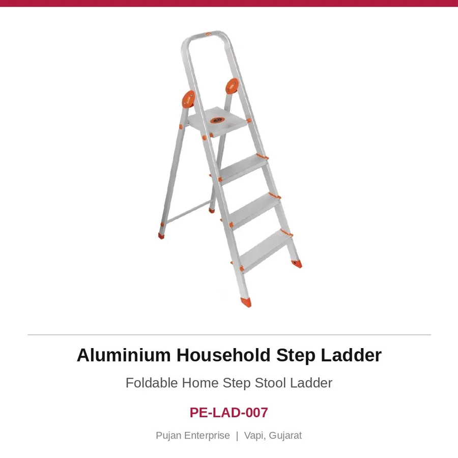 Aluminium Household Step Ladder – Foldable Home Step Stool Ladder