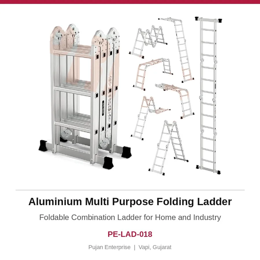 Aluminium Multi Purpose Folding Ladder – Foldable Combination Ladder for Home and Industry