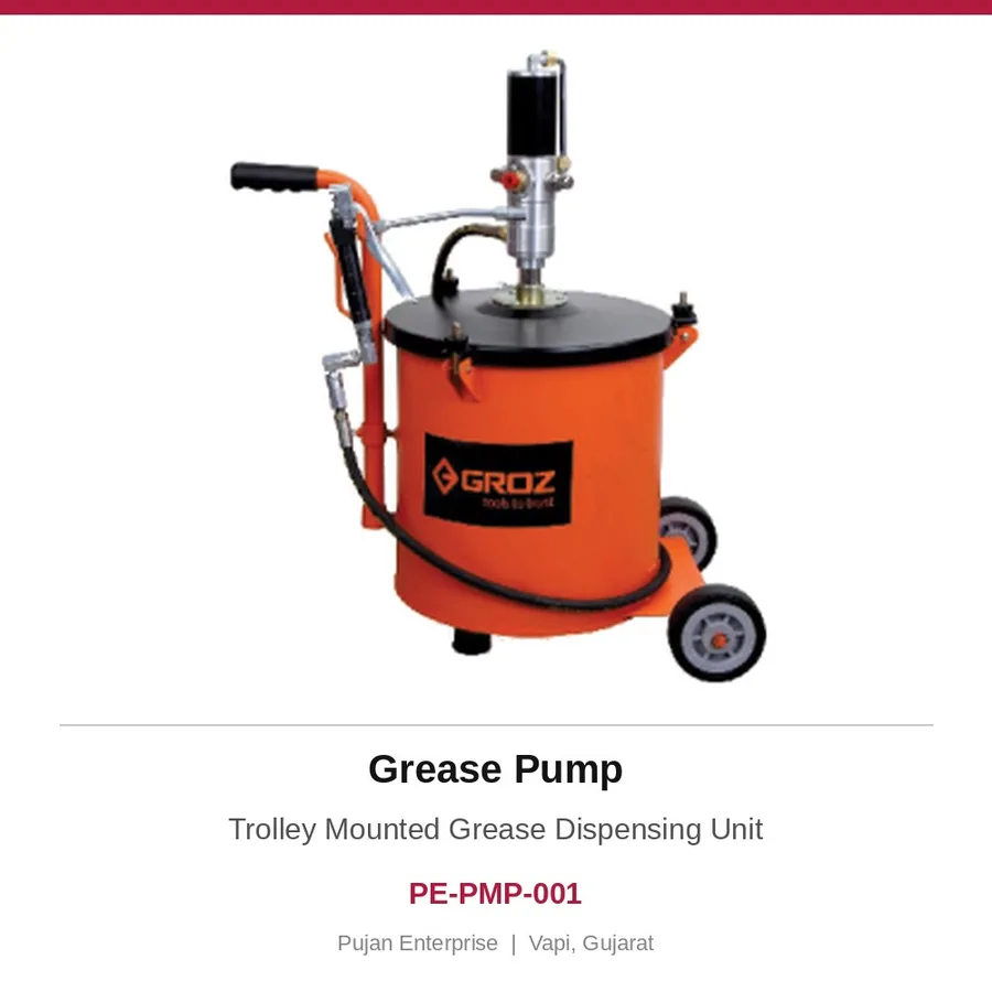 Grease Pump – Trolley Mounted Grease Dispensing Unit