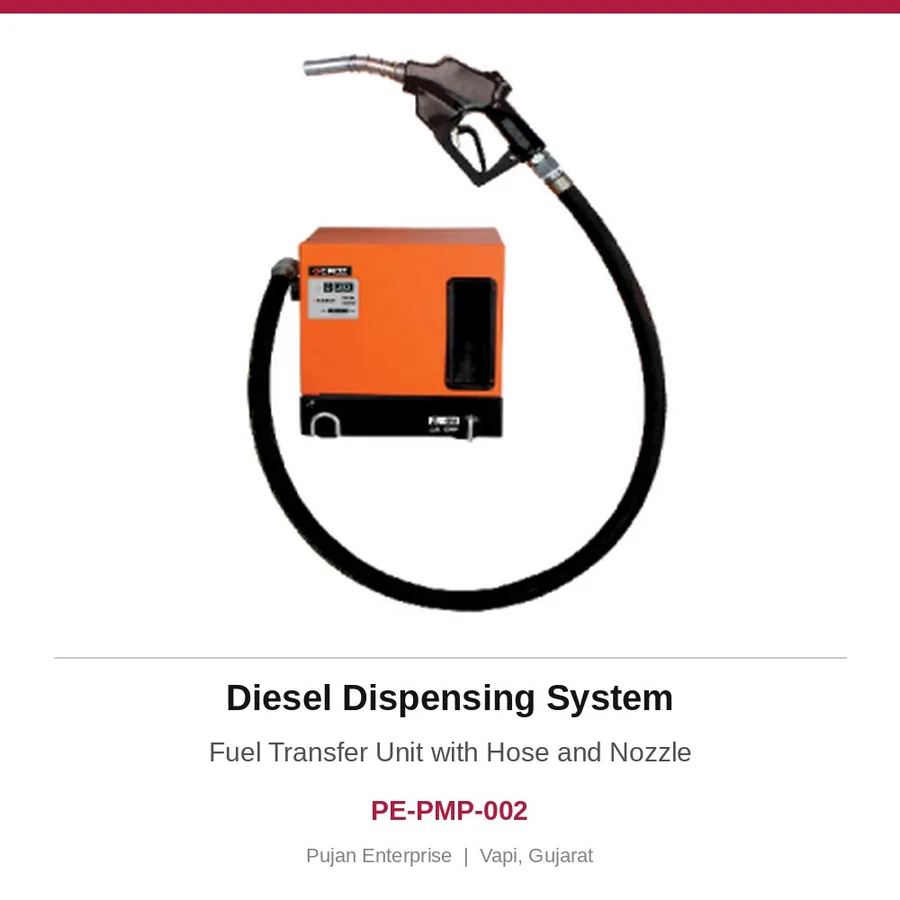 Diesel Dispensing System – Fuel Transfer Unit with Hose and Nozzle