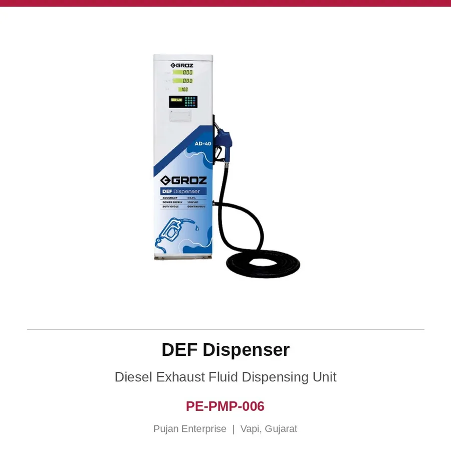 DEF Dispenser – Diesel Exhaust Fluid Dispensing Unit