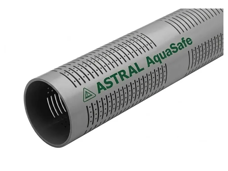 Astral AquaSafe uPVC Strainer Pipe 160 mm (6 inch) – 6 kgf/cm² – 6 Metre