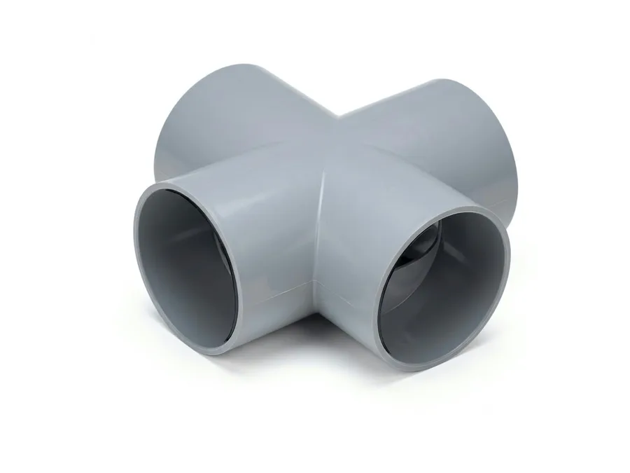 Astral AquaSafe uPVC Fabricated Cross Tee 140 mm (5 inch) – 6 kgf/cm²