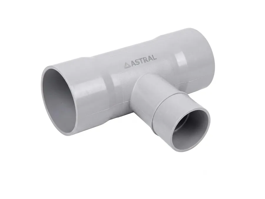 Astral AquaSafe uPVC Fabricated Reducer Tee 250 x 50 mm (10 x 1½ inch) – 10 kgf/cm²