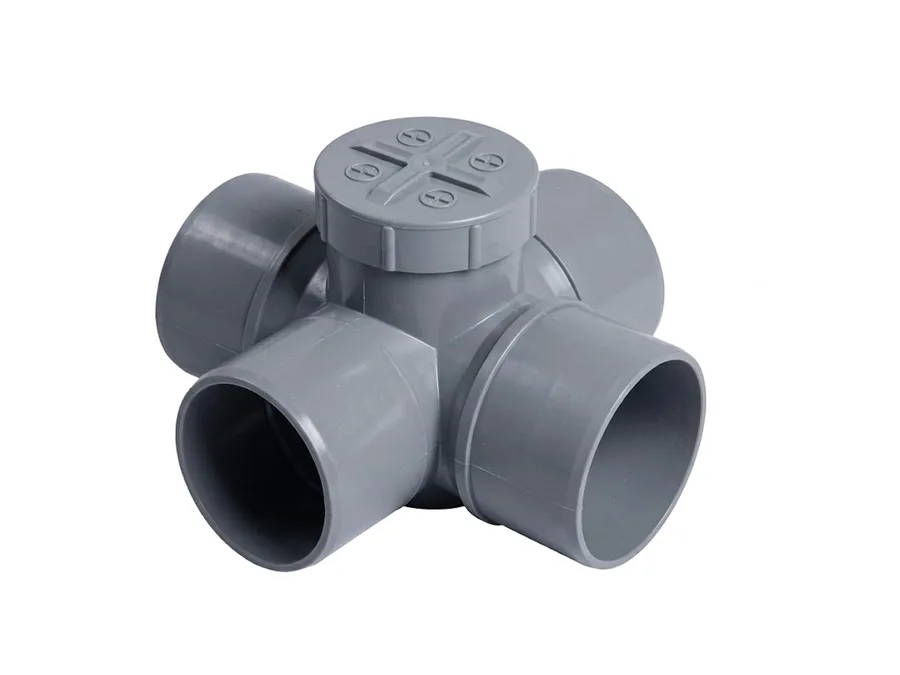 Astral Drainmaster Selfit Cross Tee with Door 110 mm