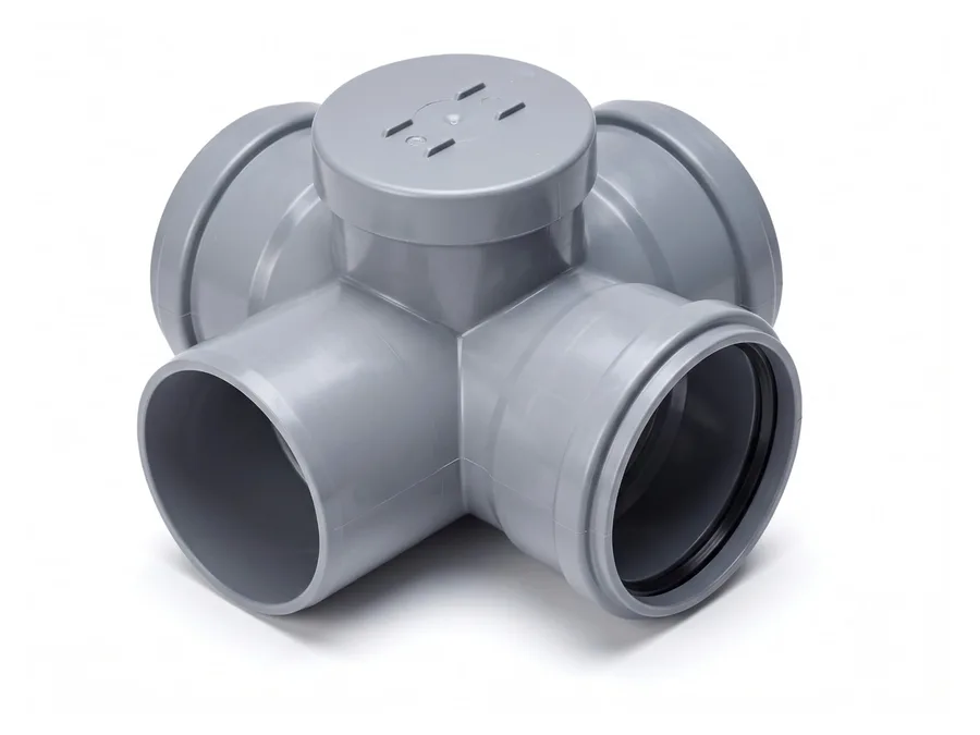 Astral Drainmaster Ring Fit Cross Tee with Door 110 mm