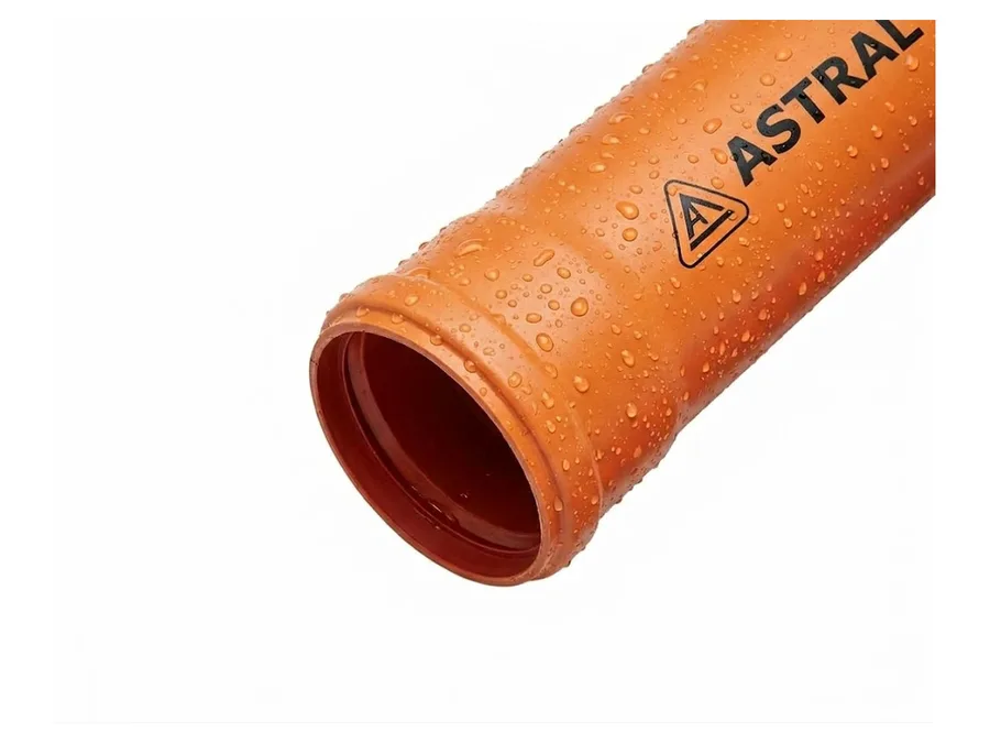 Astral Foamcore PVC Drainage Pipe Selfit SN 8 160 mm x 3 Metre Single Socket (S/S)