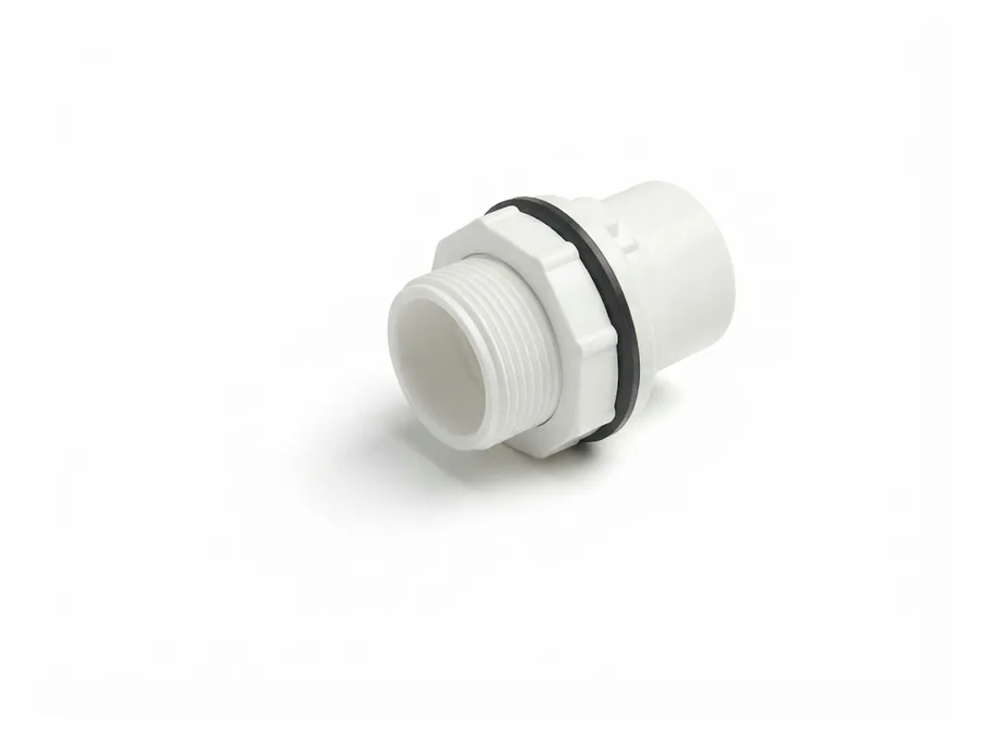 Astral Aquarius uPVC Tank Adaptor (Threaded x Threaded) Schedule 40 15 mm (½ inch)