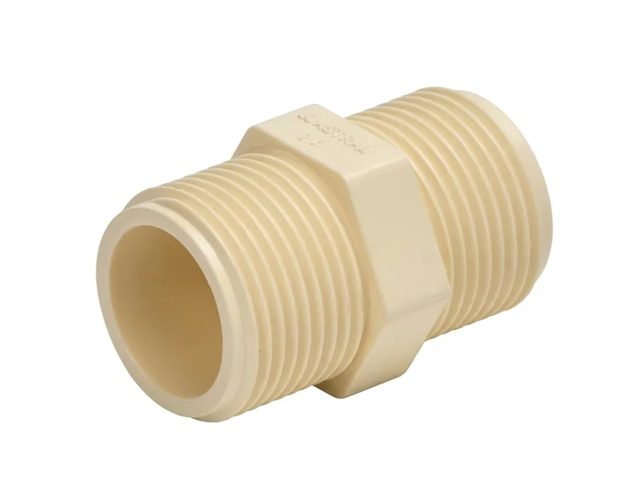 Astral Aquarius uPVC Hex Nipple (Threaded x Threaded) Schedule 80 25 mm (1 inch)