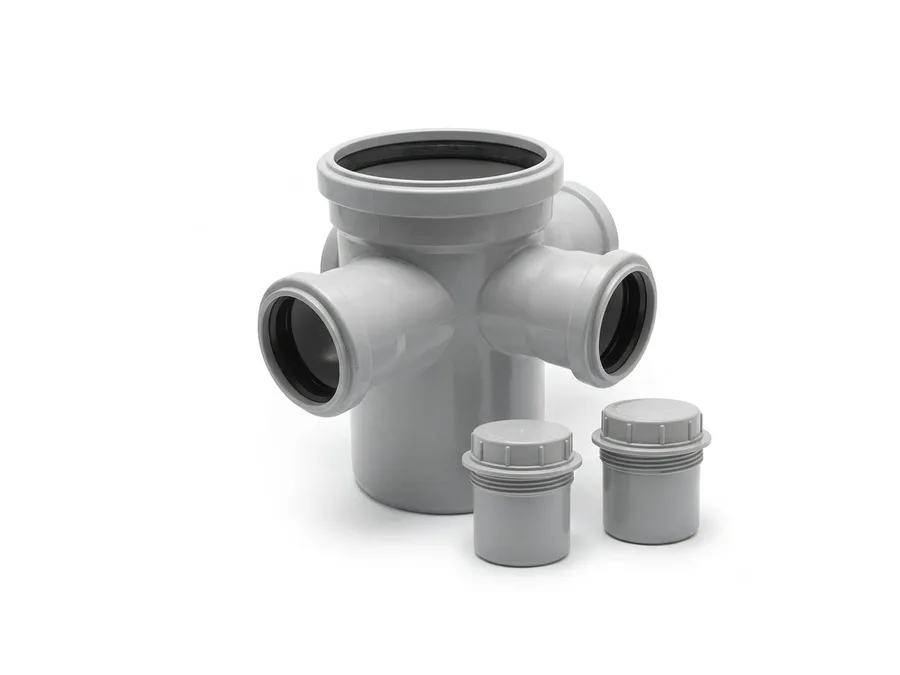 Astral Silencio Multi Floor Trap High Riser 50 mm Open 110 x (3) 50 mm (7 inch height)
