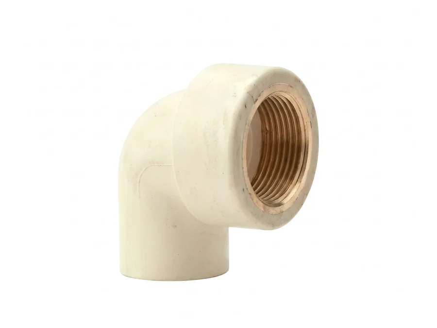 Prince Pipes SmartFit Plus CPVC Female Threaded Elbow (Brass Insert) 20 mm (3/4 inch) SDR 11