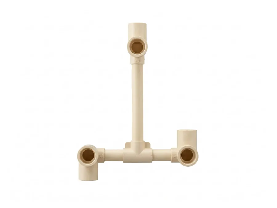 Prince Pipes SmartFit Plus CPVC Wall Mixer Hot Down & Cold Up 150 mm 25 X 15 mm (1 X 1/2 inch)