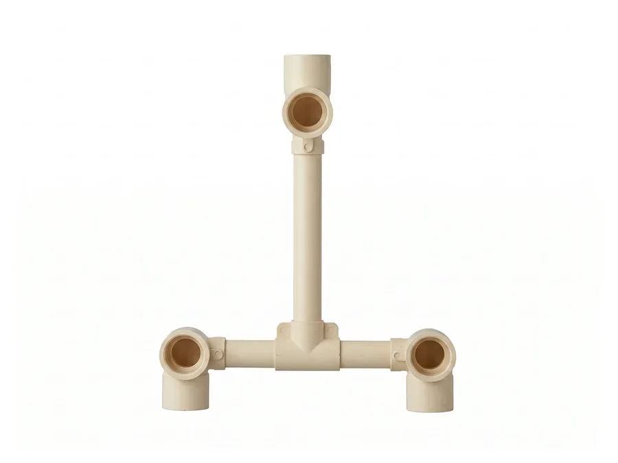 Prince Pipes SmartFit Plus CPVC Wall Mixer Hot Down & Cold Down 150 mm 25 X 15 mm (1 X 1/2 inch)