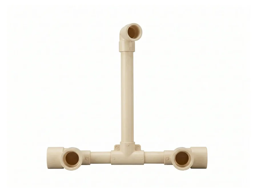 Prince Pipes SmartFit Plus CPVC Wall Mixer Hot Side & Cold Side 150 mm 20 X 15 mm (3/4 X 1/2 inch)