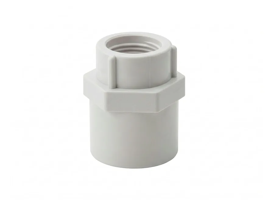 Prince Pipes Easyfit UPVC Reducing Female Threaded Adapter 20 X 15 mm (3/4 X 1/2 inch) SCH 80