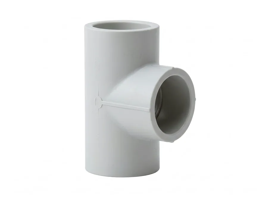 Prince Pipes Easyfit UPVC Threaded Tee 20 X 15 mm (3/4 X 1/2 inch) SCH 80