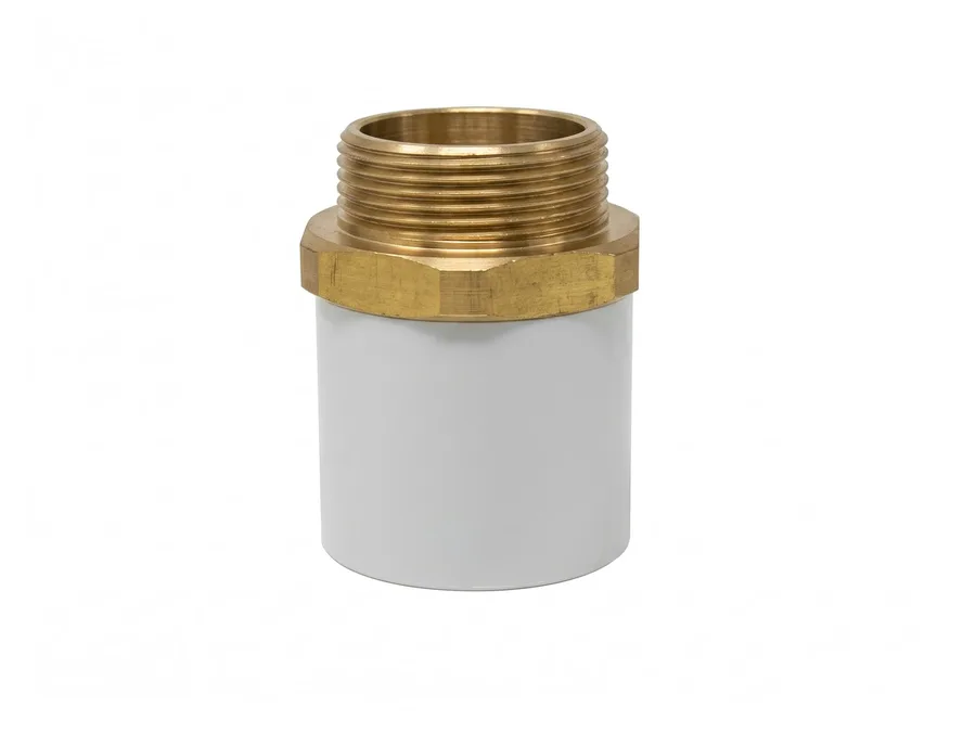 Prince Pipes Easyfit UPVC Male Threaded Adapter Heavy (Brass Insert) 100 mm (4 inch) SCH 80