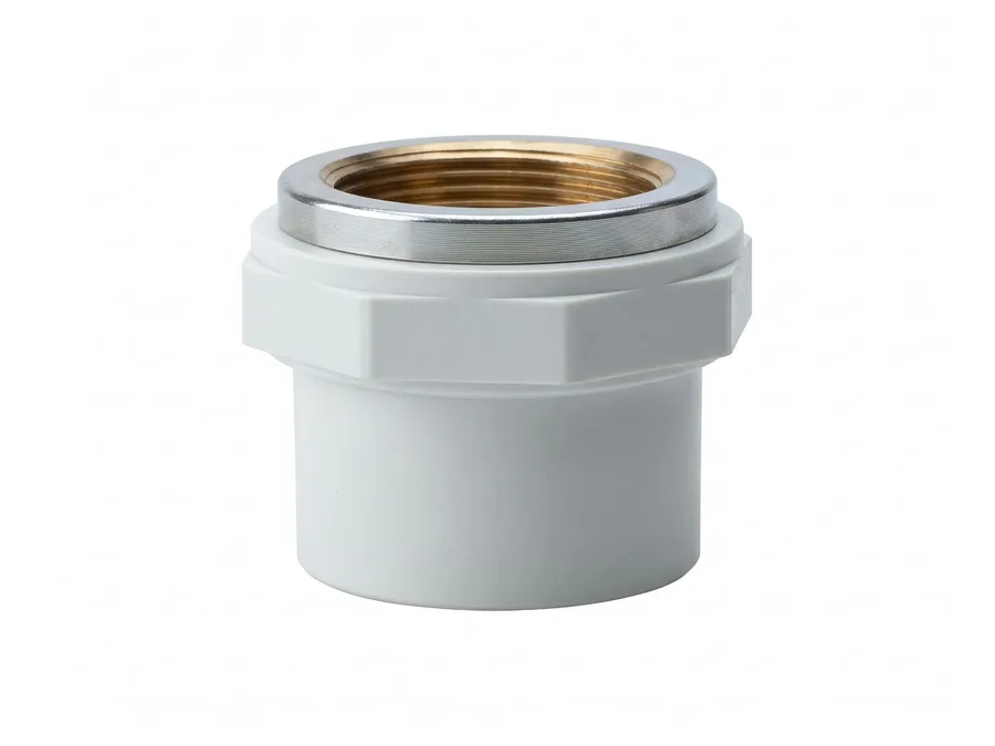 Prince Pipes Easyfit UPVC Female Threaded Adapter (Brass Insert) 15 mm (1/2 inch) SCH 80