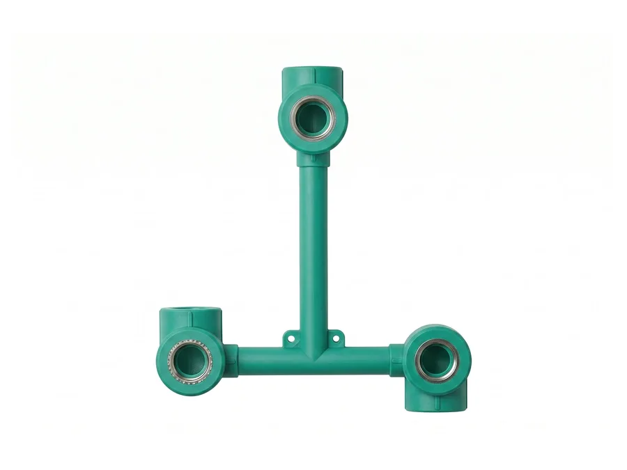 Prince Pipes Greenfit PPR Wall Mixer (Hot Down | Cold Up) 25 X 20 mm (3/4 X 1/2 inch)