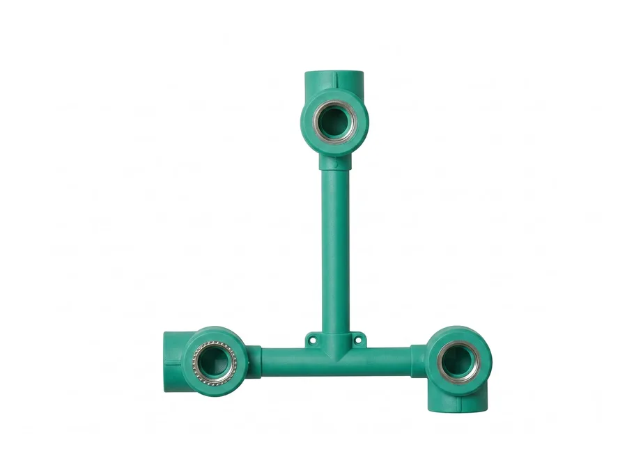 Prince Pipes Greenfit PPR Wall Mixer (Hot Side | Cold Down) 25 X 20 mm (3/4 X 1/2 inch)