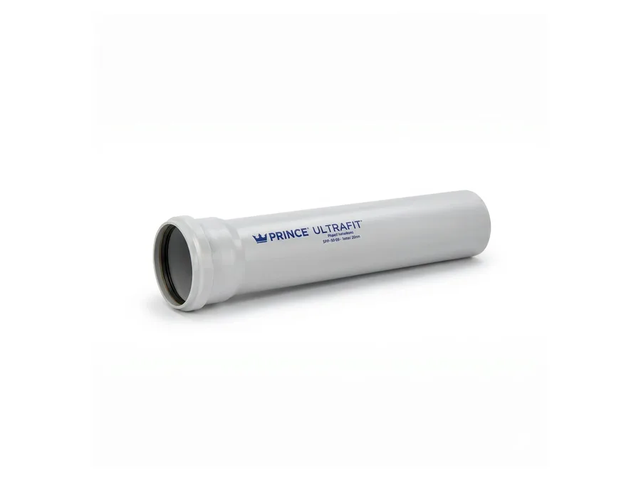 Prince Pipes Ultrafit SWR Pipe Solvent Joint Single Socket HP 40 mm 3 Mtr