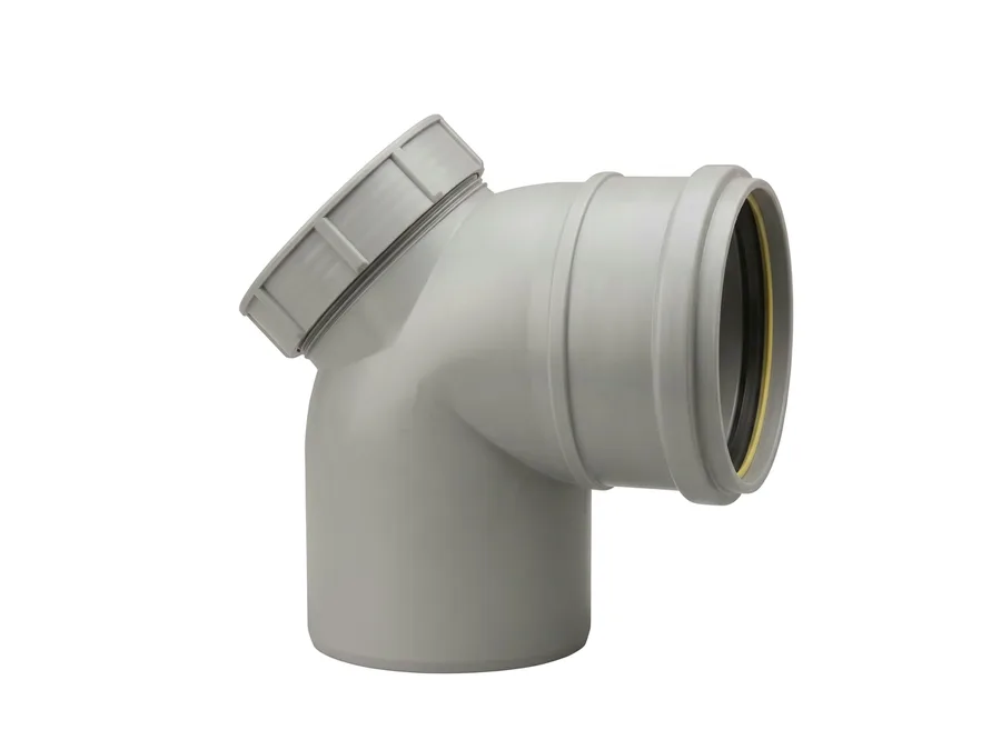 Prince Pipes Ultrafit SWR Bend With Door 75 mm Rubber Ring Joint