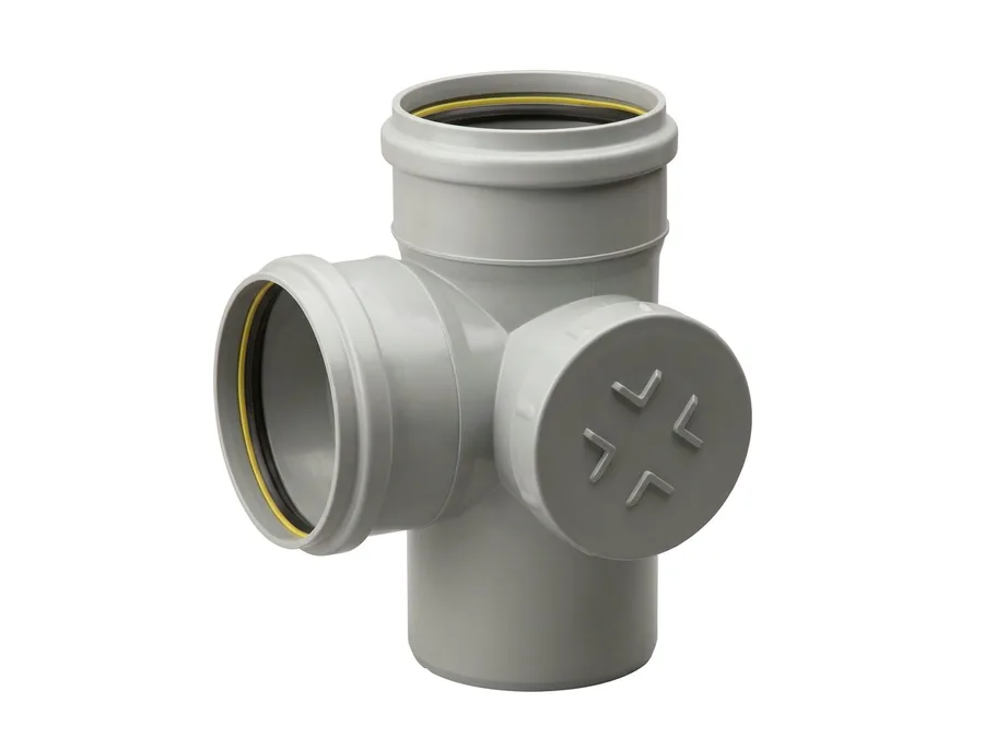 Prince Pipes Ultrafit SWR Single T With RH Door 110 mm Rubber Ring Joint