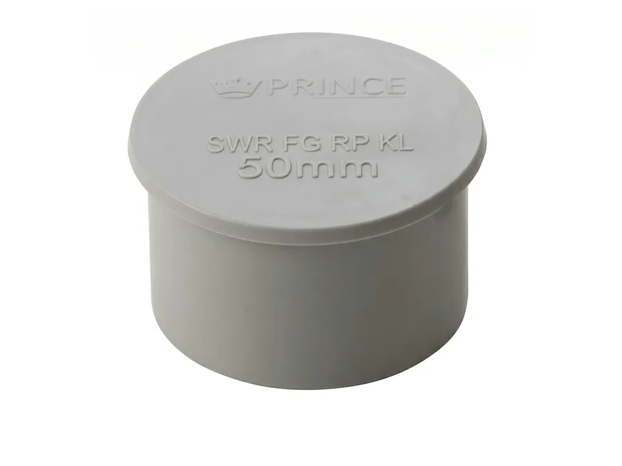 Prince Pipes Ultrafit SWR Access Socket Plug 110 mm Rubber Ring Joint