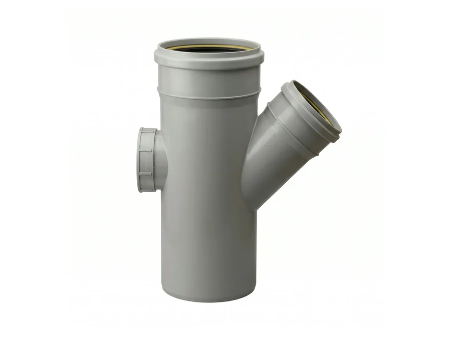 Prince Pipes Ultrafit SWR Reducing Y With Door 110 X 75 mm Rubber Ring Joint