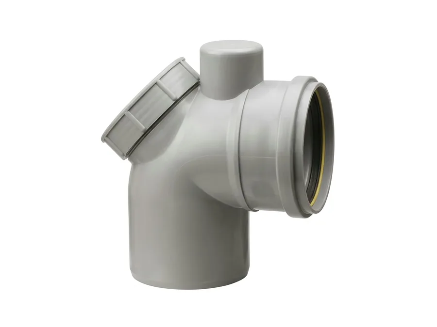 Prince Pipes Ultrafit SWR Horn Bend With Door 110 X 50 mm Rubber Ring Joint