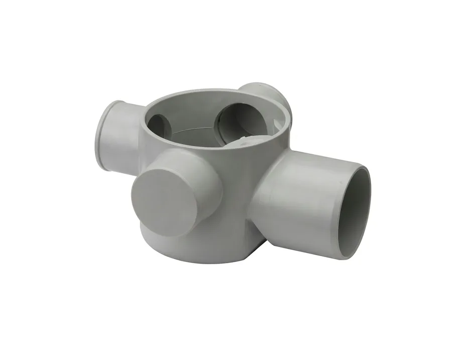 Prince Pipes Ultrafit SWR Multi Floor Trap 4 Inch (HT) W/O Jali With End Plug 110 X 75 mm