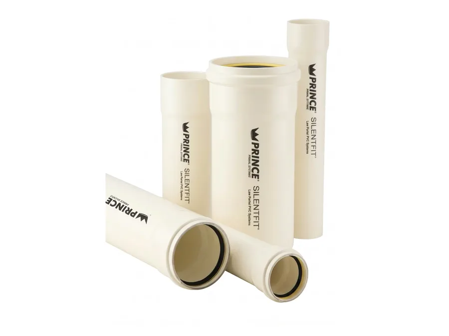 Prince Pipes Silentfit Solvent Joint Pipe 40 mm 3 Mtr