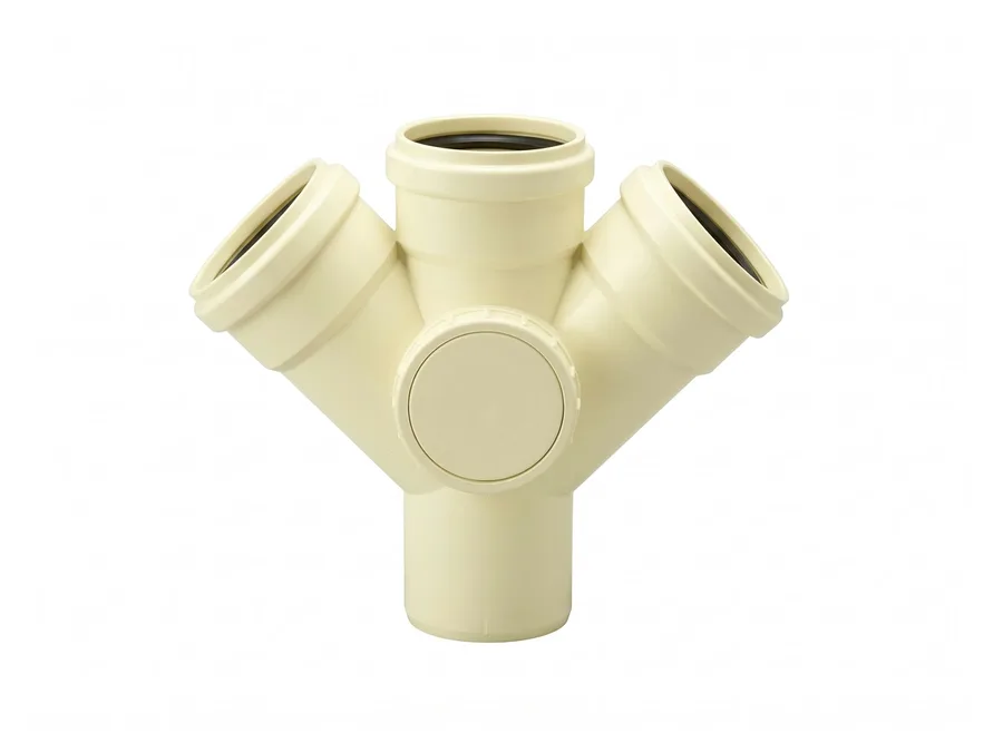 Prince Pipes Silentfit Solvent Joint Double Y With Door 75 mm