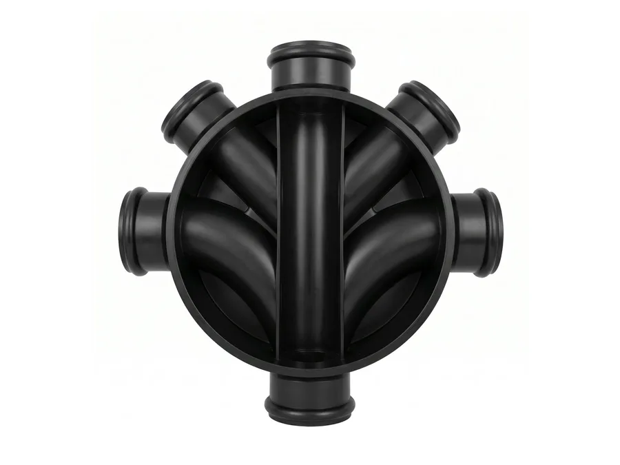 Prince Pipes Drainfit Inspection Chamber 5 Way (Moulded) 450 x 160 x 110 mm