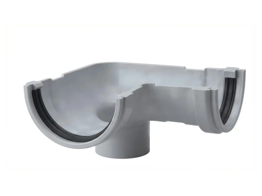Prince Pipes Rainfit 900 Elbow with Outlet (With 2 Clamps) 180 x 110 mm
