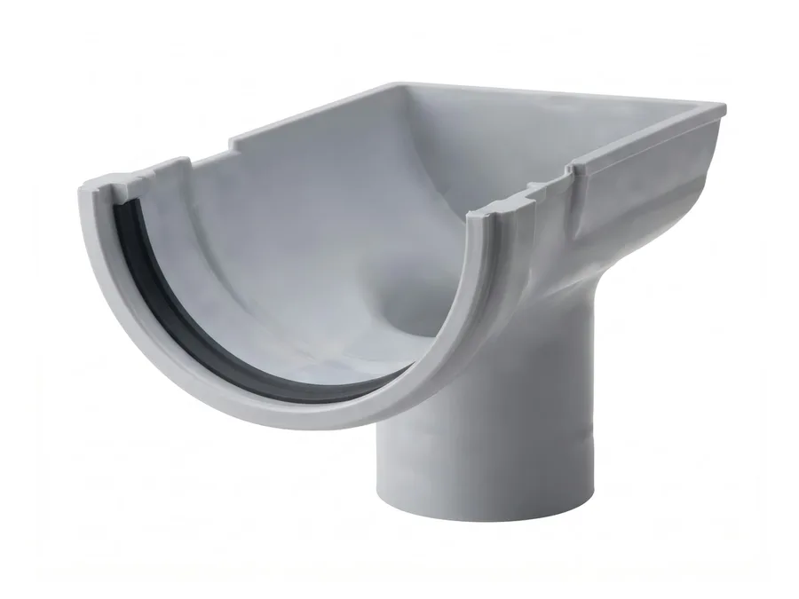 Prince Pipes Rainfit Stop End Outlet (With 2 Clamps) 140 mm