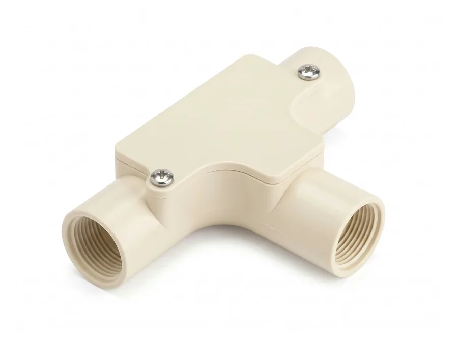 Prince Pipes Wirefit Inspection Tee With Lid Ivory 20 mm