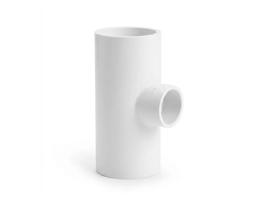 Truflo UPVC Reducing Tee 90 Degree Plain SCH 80 20x15mm (3/4 x 3/4 x 1/2 inch) Cold Water Plumbing Fitting