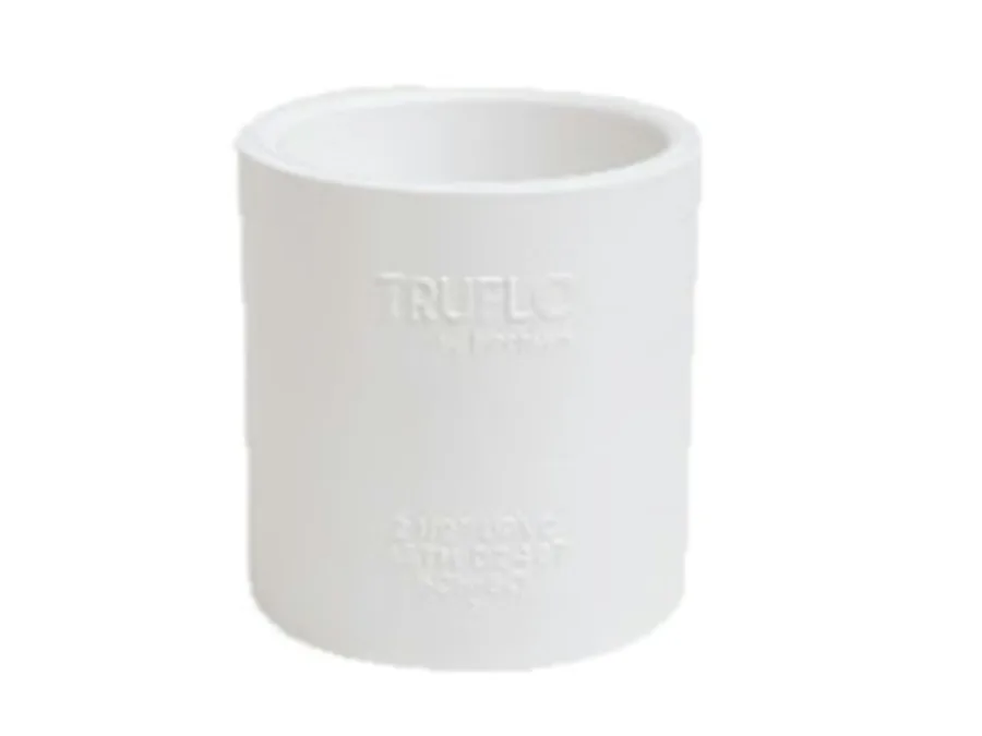 Truflo UPVC Coupler Plain SCH 80 100mm (4 inch) Cold Water Plumbing Fitting