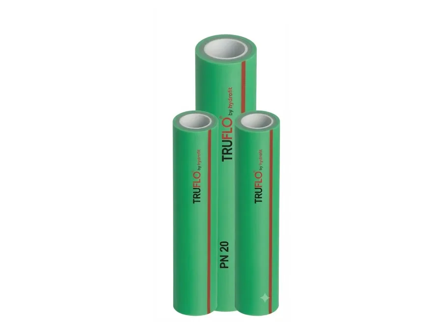 Truflo PPR-C Green Three Layer Pipe PN-20 3 Mtr 40mm (1-1/4 inch) for Hot and Cold Water Plumbing