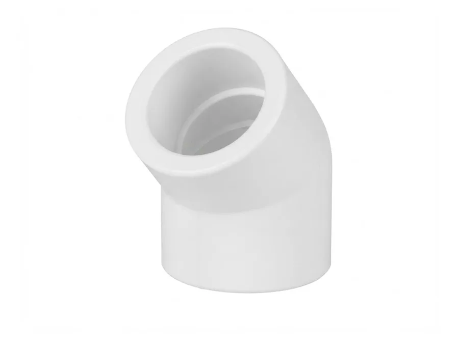 Truflo PPR-C Elbow 45 Degree 25mm (3/4 inch) White PPR Fitting for Hot and Cold Water