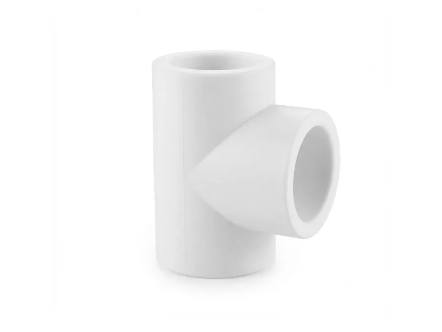 Truflo PPR-C Equal Tee 50mm (1-1/2 inch) White PPR Fitting for Hot and Cold Water
