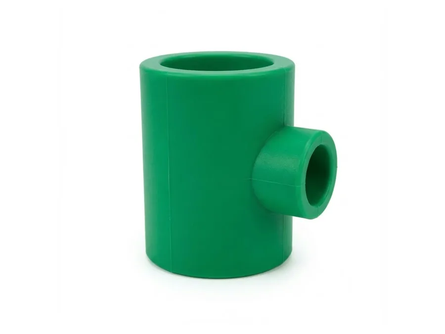 Truflo PPR-C Reducing Tee 32x25mm (1 x 3/4 inch) Green PPR Fitting for Hot and Cold Water